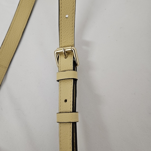 See By Chloe Joan Two Way Leather And Suede Crossbody Bag In Straw Beige Gold - Picture 17 of 17